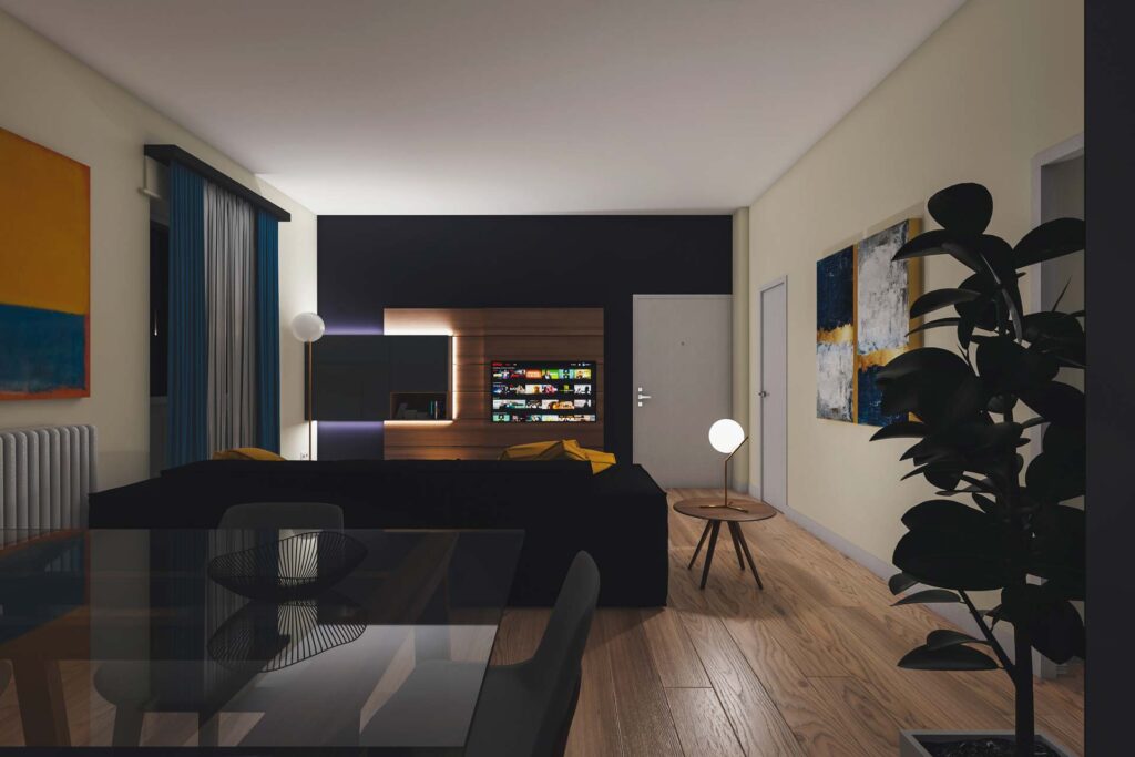 Living parquet scuro