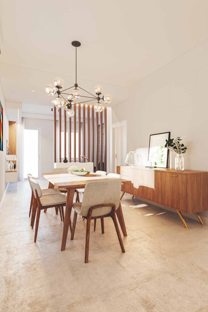 Listelli legno divisorio