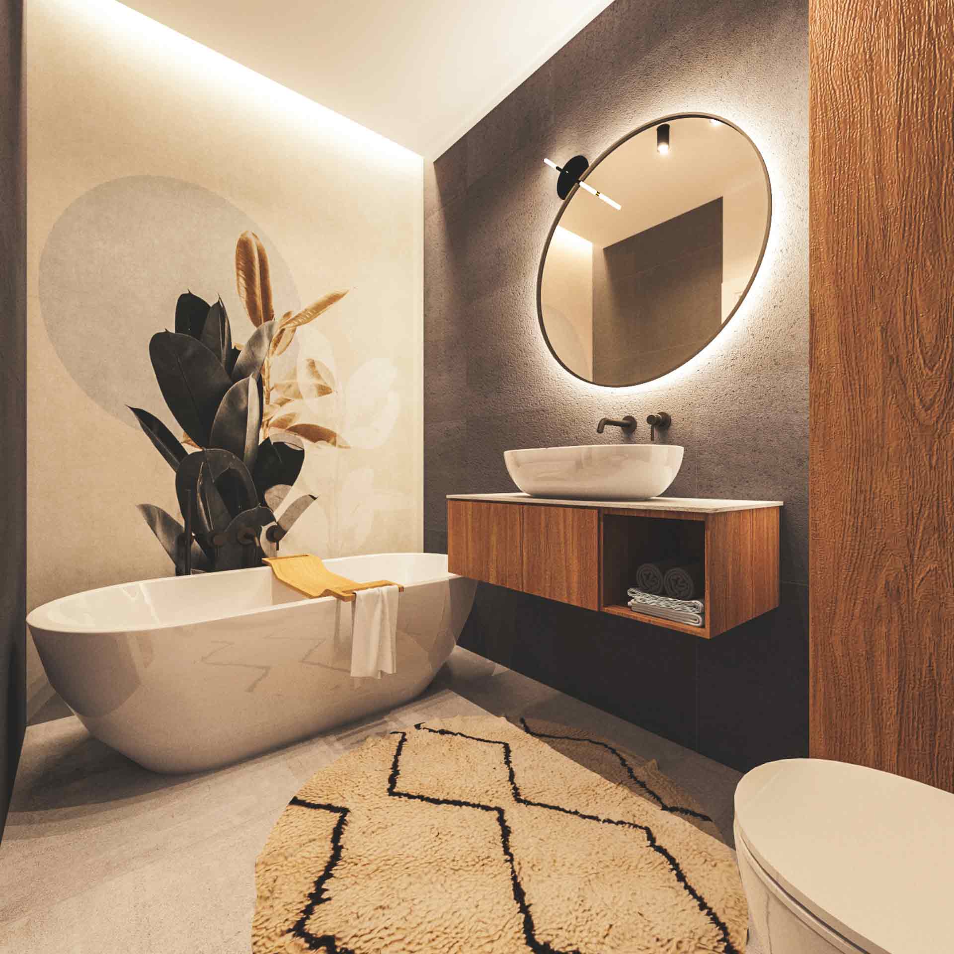 Render bagno camera da letto