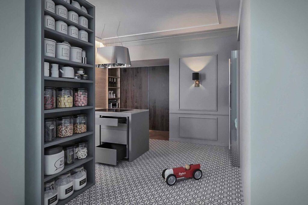 Boiserie gesso soffitto