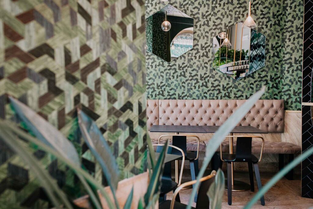 Carta da parati motivo geometrico