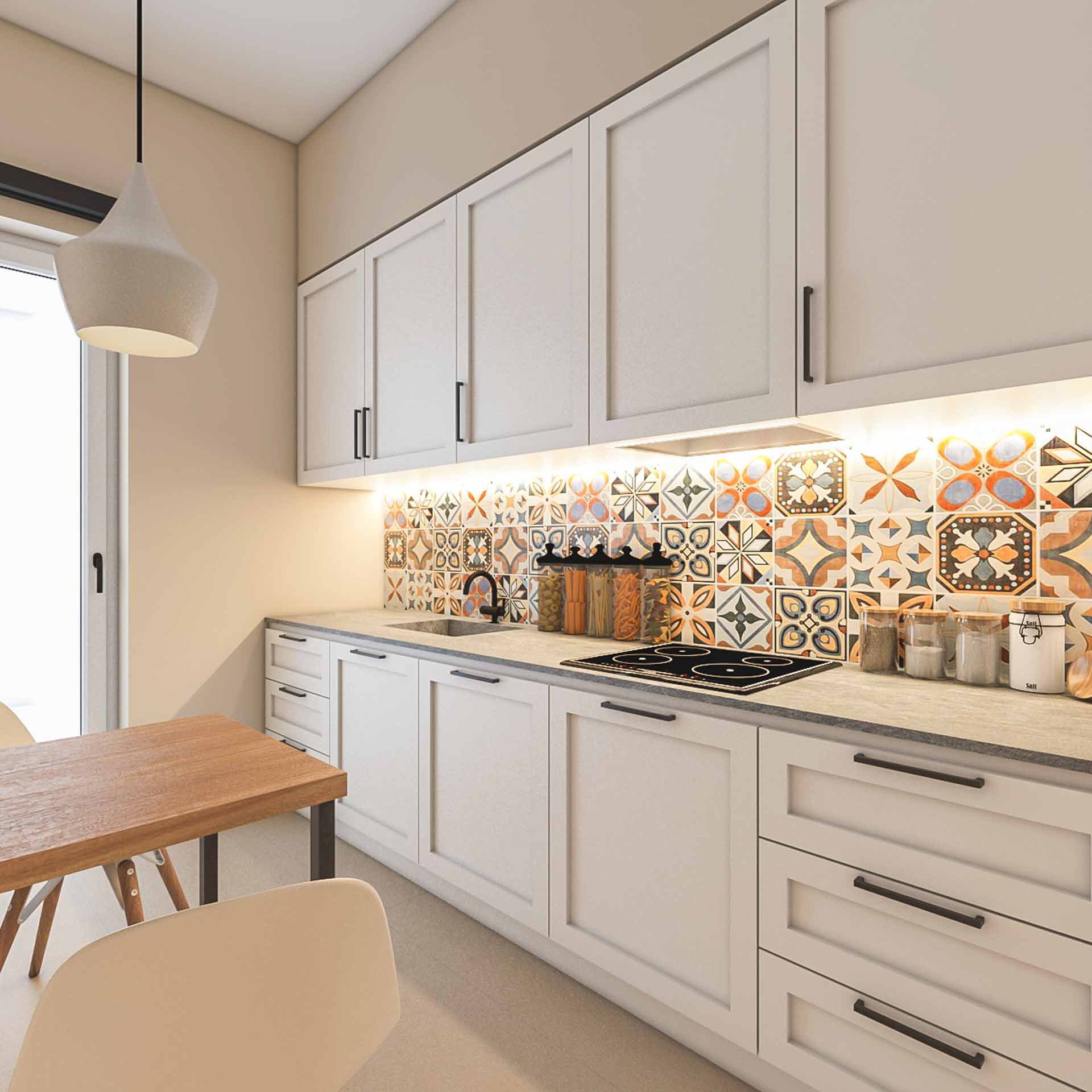 Render arredamento della cucina