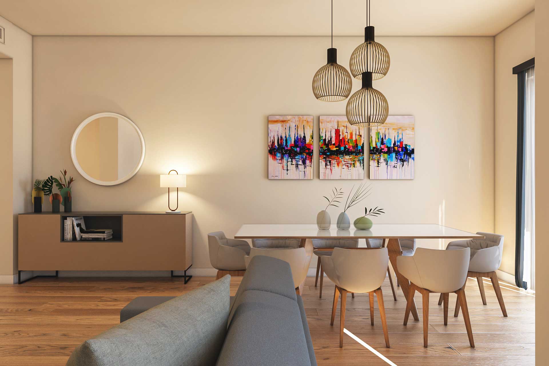 Locandina - L'equilibrio nella disposizione dei quadri