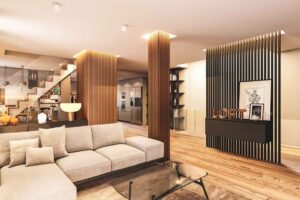 Locandina la versatilità dei listelli in legno