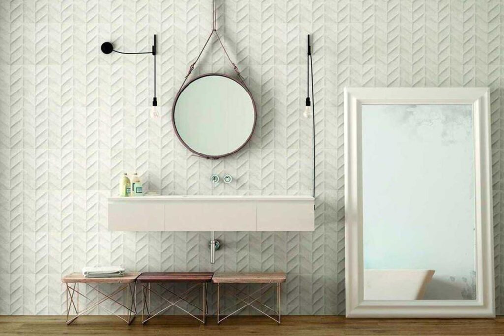 Rivestimento a parete ad effetto pietra